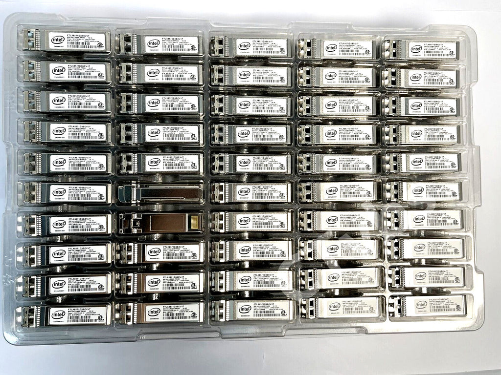 10pcs For intel X520-DA2 FTLX8571D3BCVIT1 E10GSFPSR 10G Multimode Transceiver