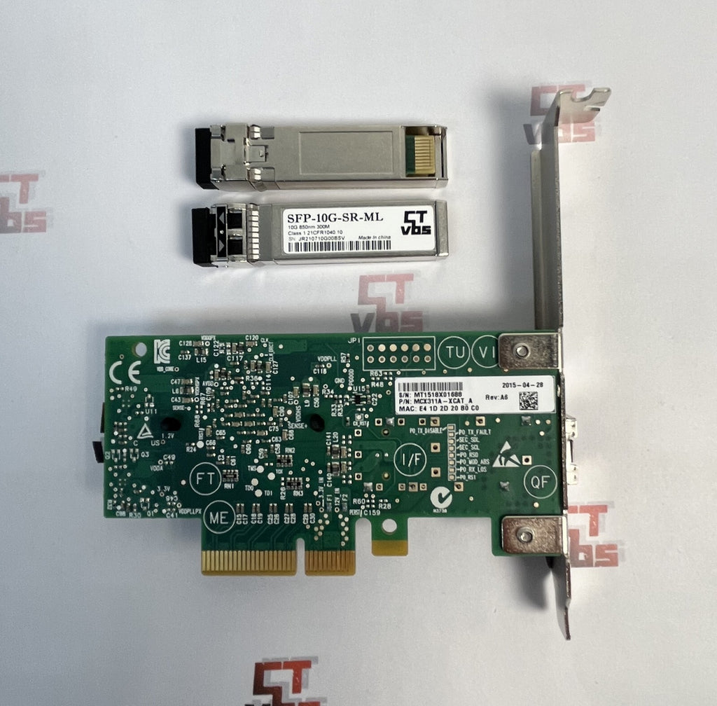 MCX311A-XCAT CX311A Mellanox ConnectX-3 EN 10G Ethernet 10GbE SFP+PCIe NIC