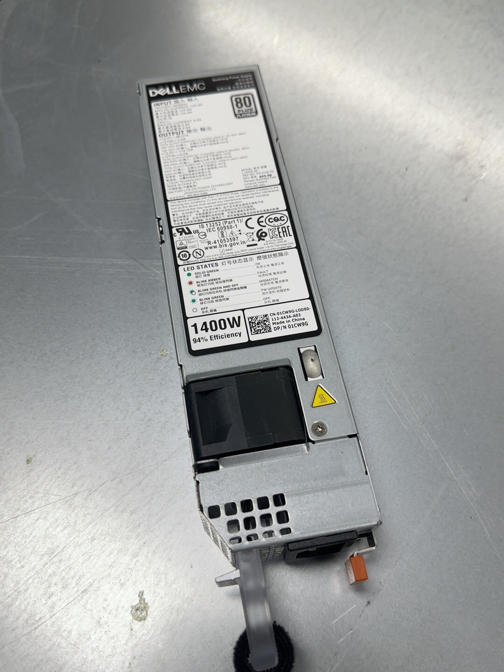 Fuente de alimentación Dell L1400E-S0 1400W PS-2142-7D 1CW9G para R650 R6525 R750 R750X