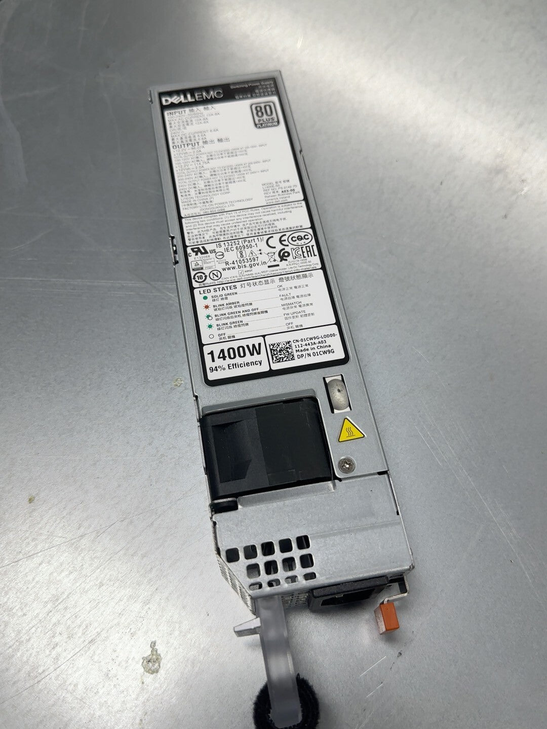 Fuente de alimentación Dell L1400E-S0 1400W PS-2142-7D 1CW9G para R650 R6525 R750 R750X
