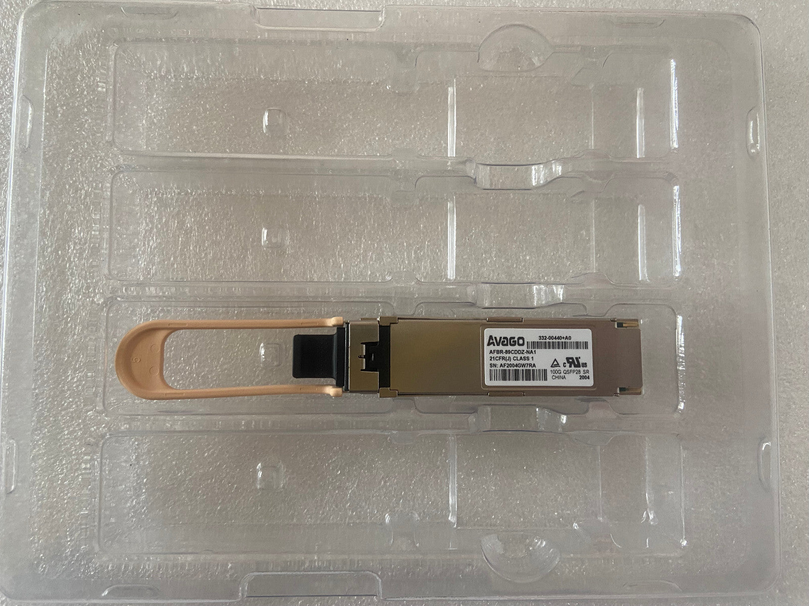 1 unidad Avago AFBR-89CDDZ-NA1 QSFP28 100GBASE-SR4 332-00440+A0 transceptor de 850nm