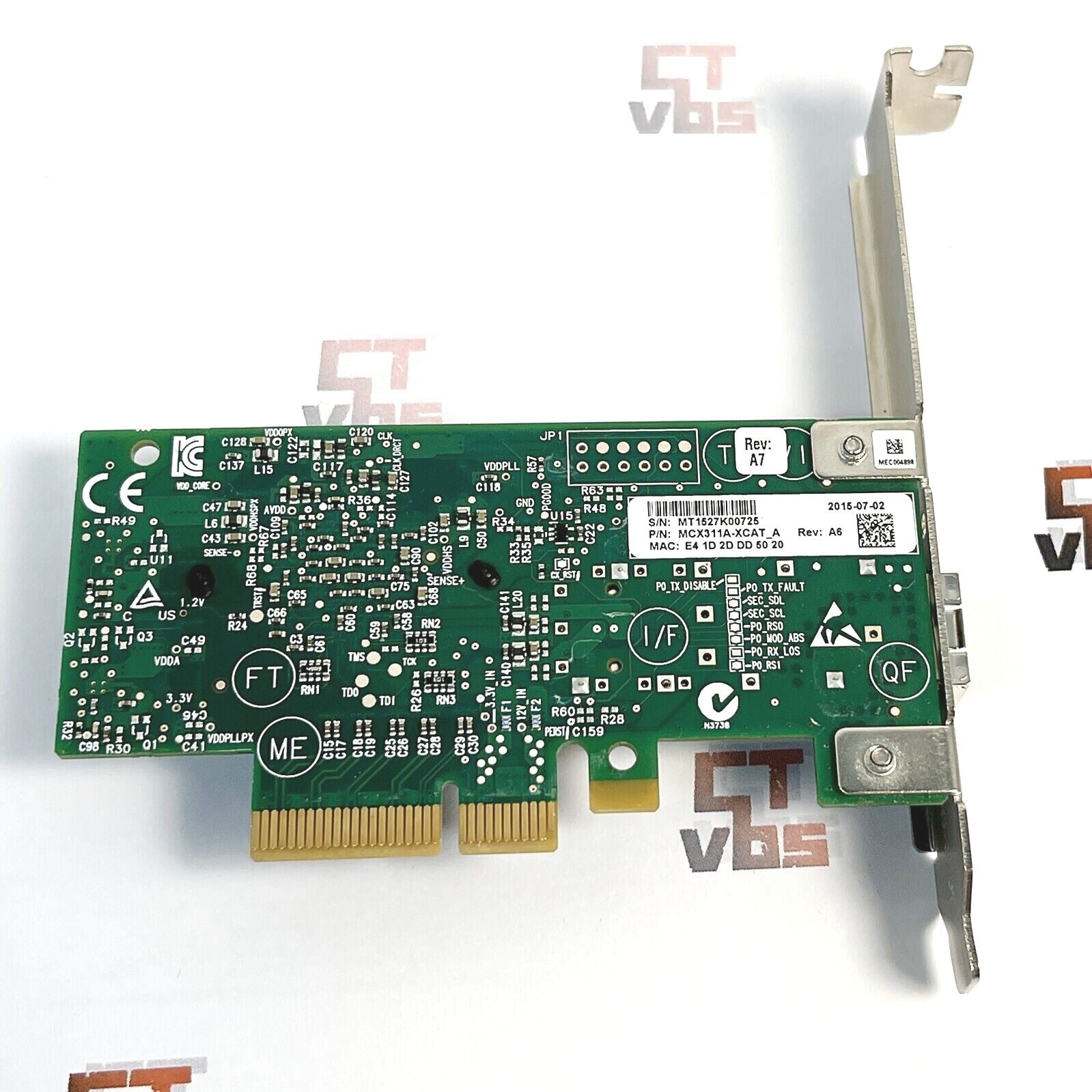 Mellanox MCX311A-XCAT ConnectX-3 EN 10G Ethernet 10GbE SFP+ PCIe-NIC LC-Kabel
