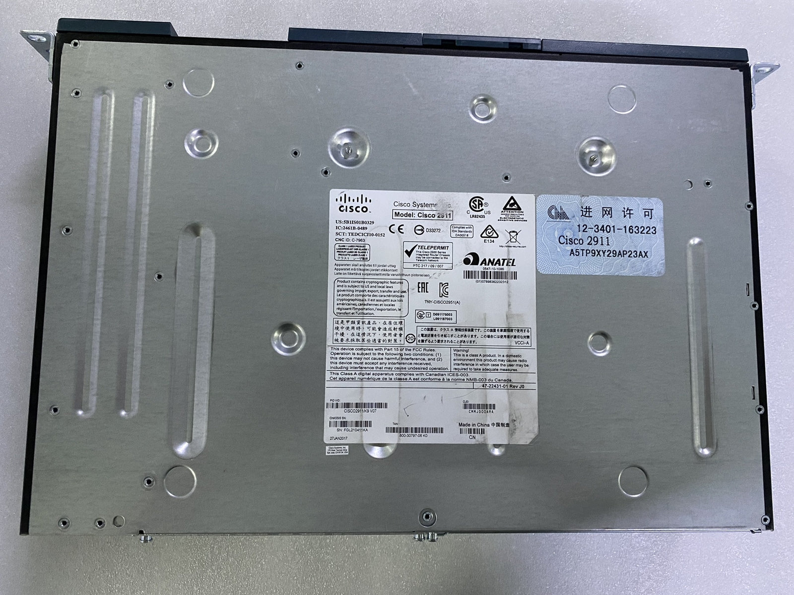 Cisco 2911/K9 Router de servicios integrados con fuente de alimentación