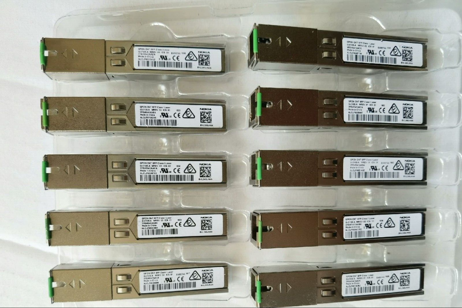 2pcs Nokia G-010S-A 3FE46541AAAA GPON ONT SFP Fiber Module Transceiver - 图片 2