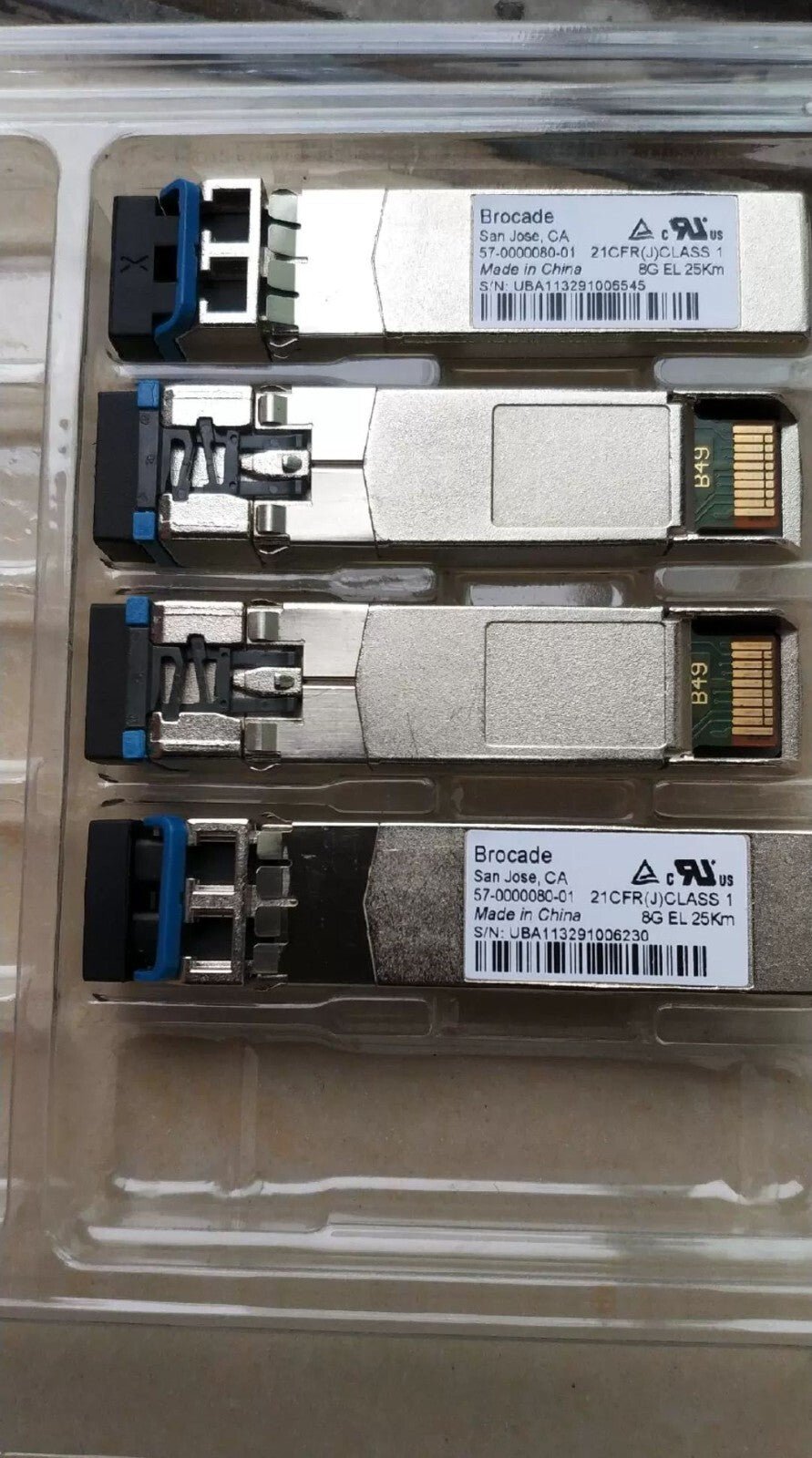 1pcs Brocade 57-0000080-01 8GB ELW 25km Fibre Channel FC SFP+ Module Transceiver - Image 2