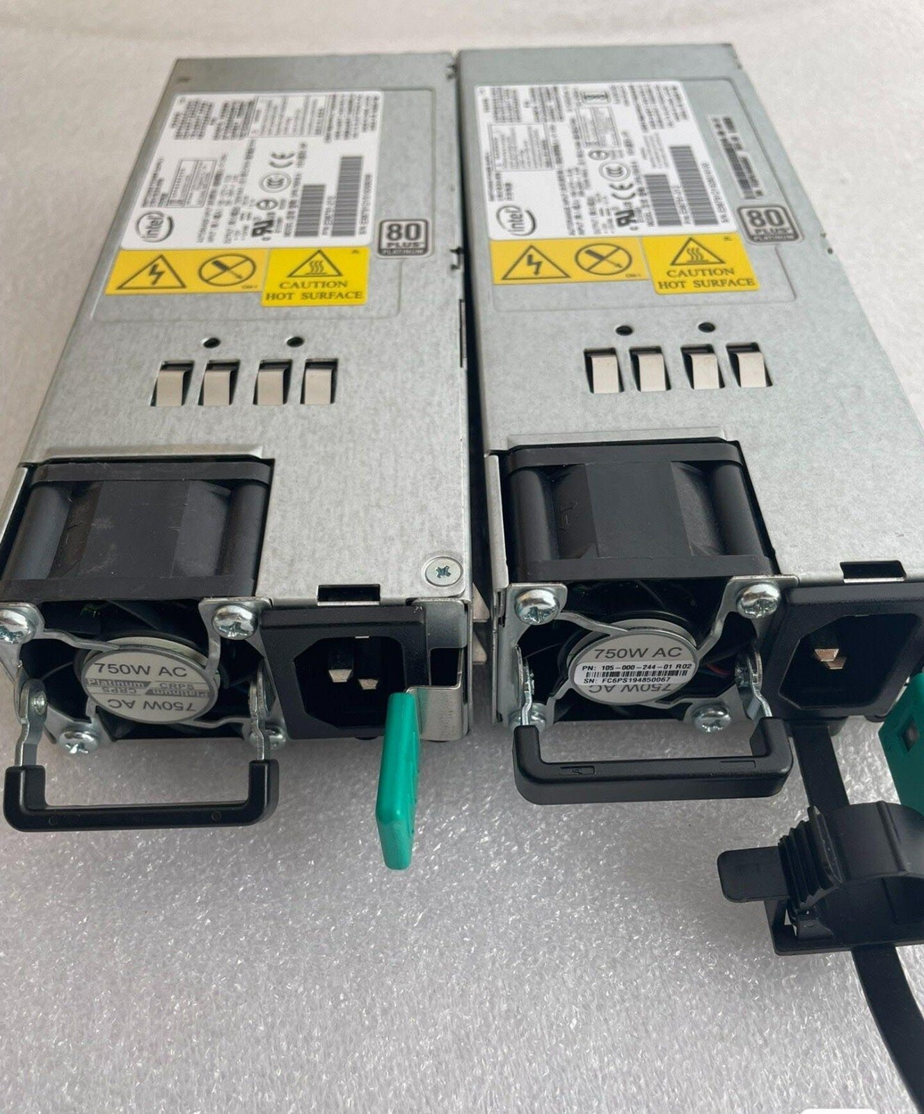 Intel 750W 62A 12V Power Supply P4000 R1000 R2000, DPS-750XB A P/N E98791-010