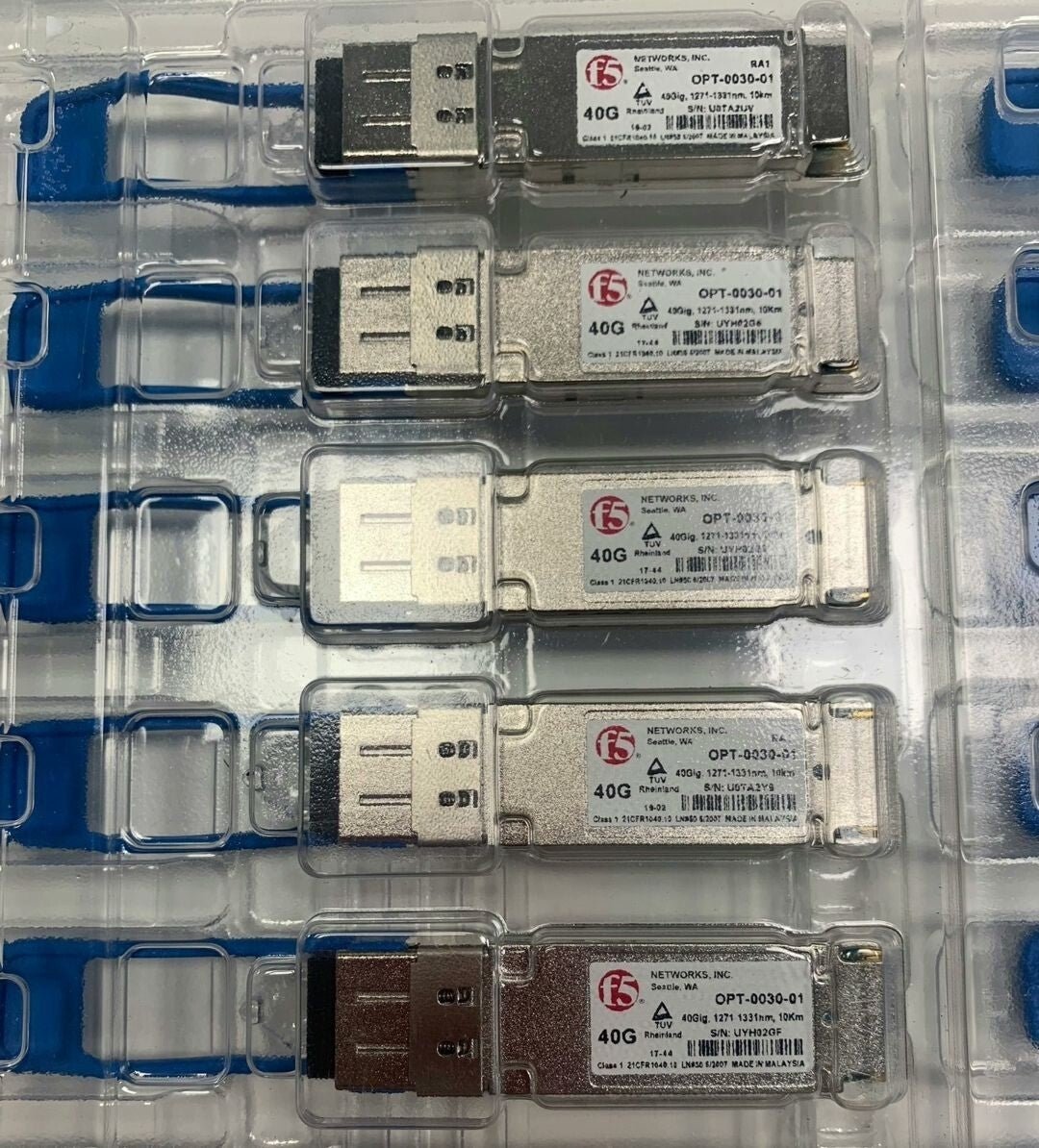 1pcs F5 Networks OPT-0030-01 40GBASE-SR4 QSFP+LR4 LC 10km SMF F5-UPG-QSFP+LR