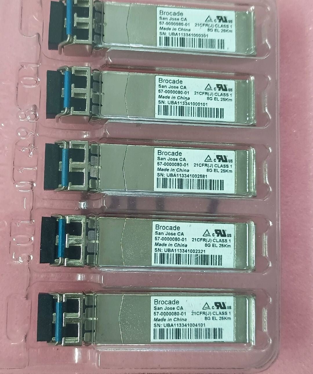 1pcs Brocade 57-0000080-01 8GB ELW 25km Fibre Channel FC SFP+ Module Transceiver