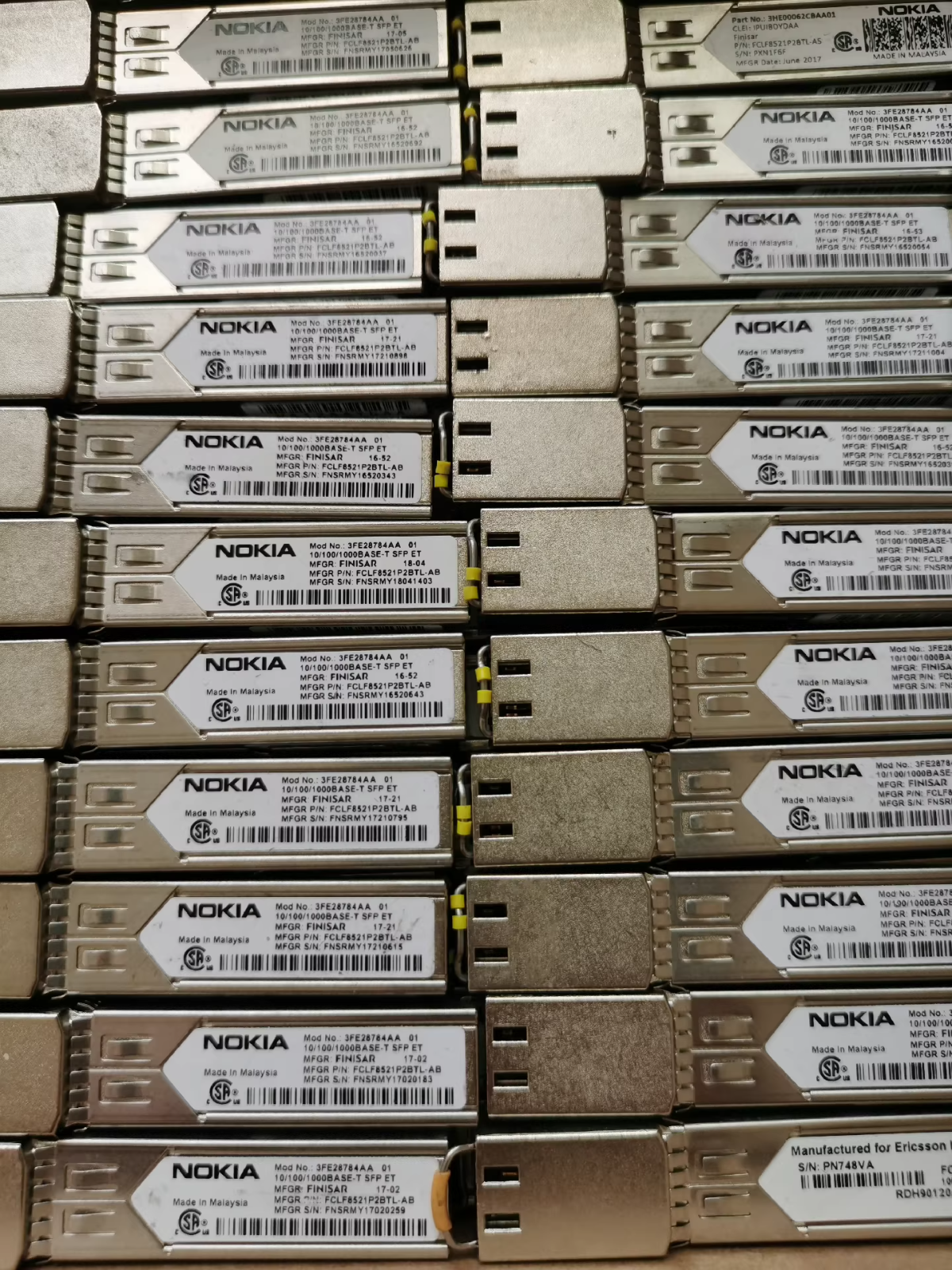 2Pcs Nokia 3FE28784AA MREV 01 SFP 10/100/1000Base-T VAI2AAYDAA Transceiver - Image 6