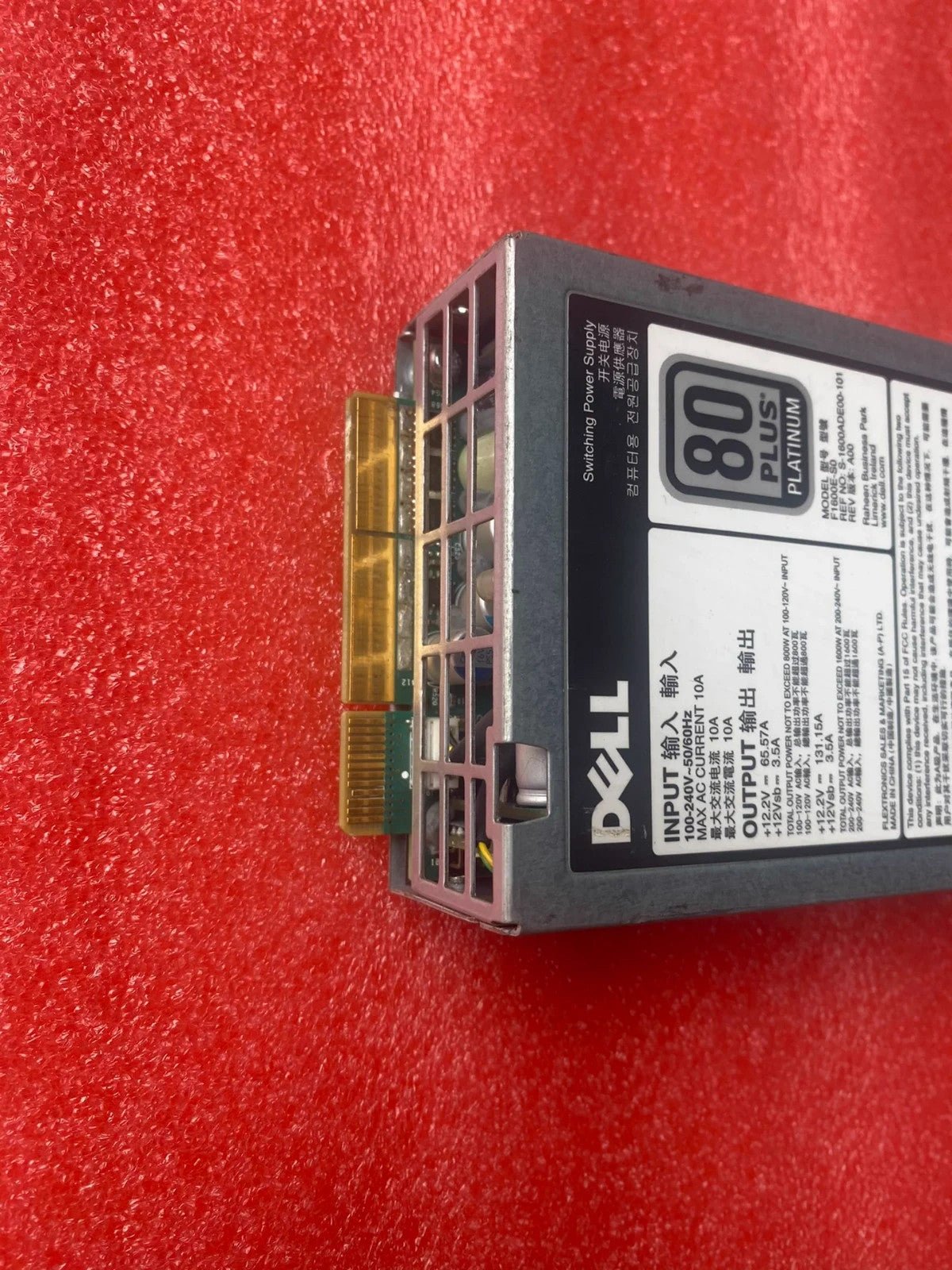 1PC Used Dell F1600E-S0 1600W Switching Power Supply 80 Plus plat Tested - Image 3