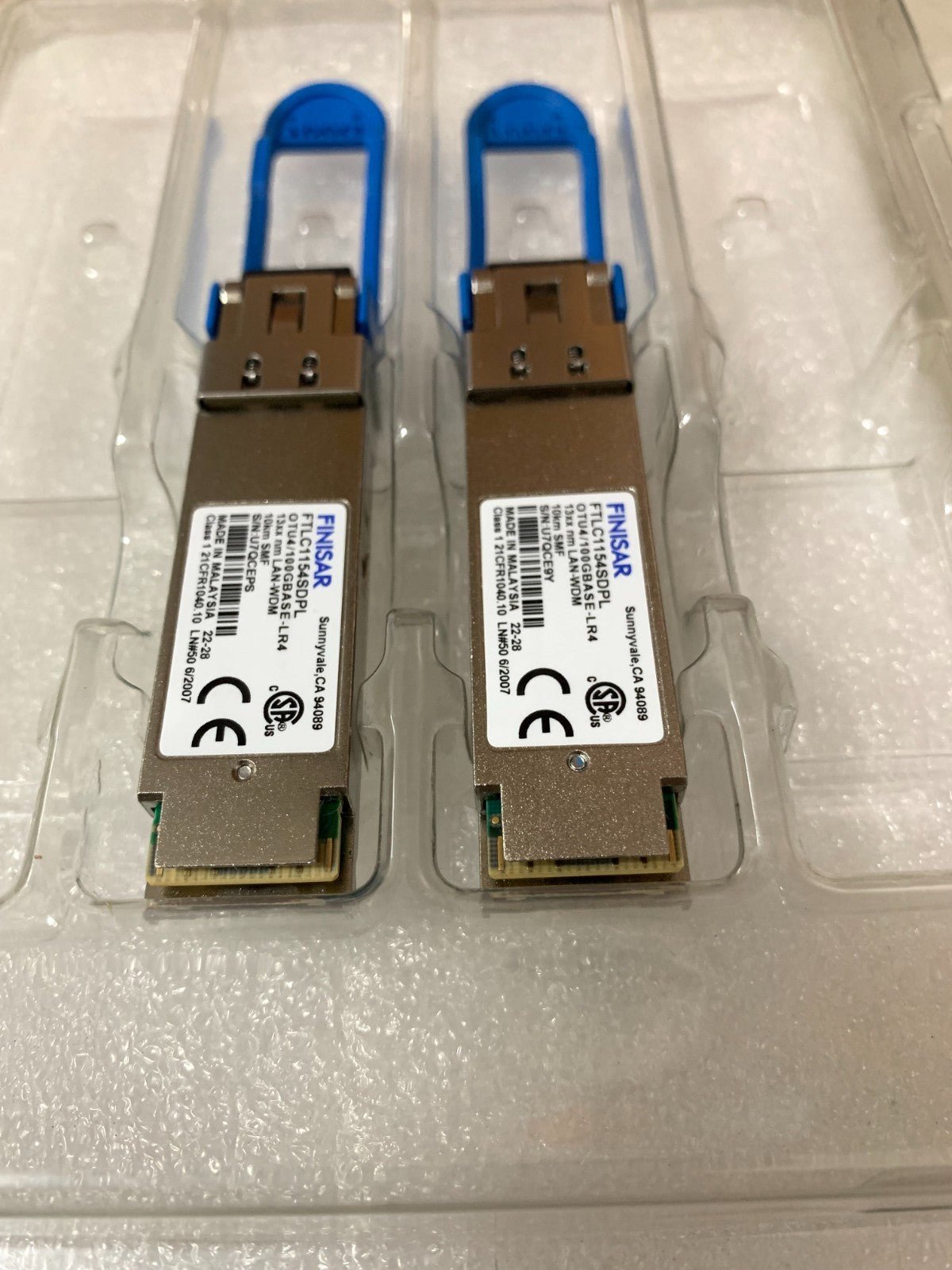 1pcs FINISAR FTLC1154SDPL OTU4 100GBASE-LR4 10km LAN-WDM Transceiver Module - 图片 5
