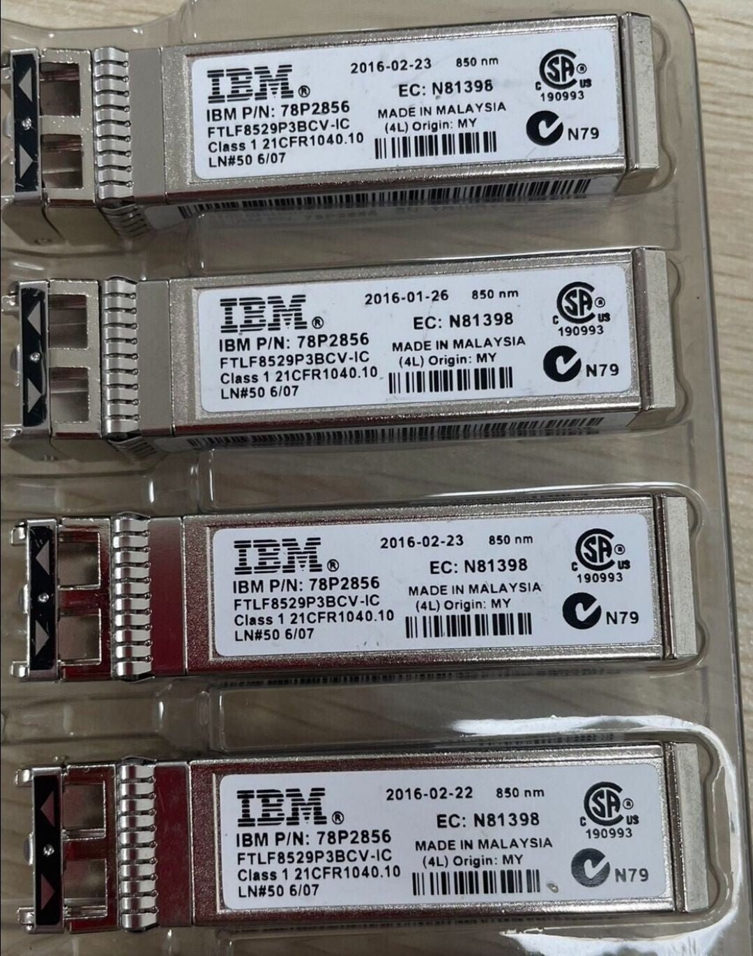 Lot of 2 IBM/Finisar | 78P2856 | FTLF8529P3BCV-IC 16Gb 850nm Transceivers Module - Image 3