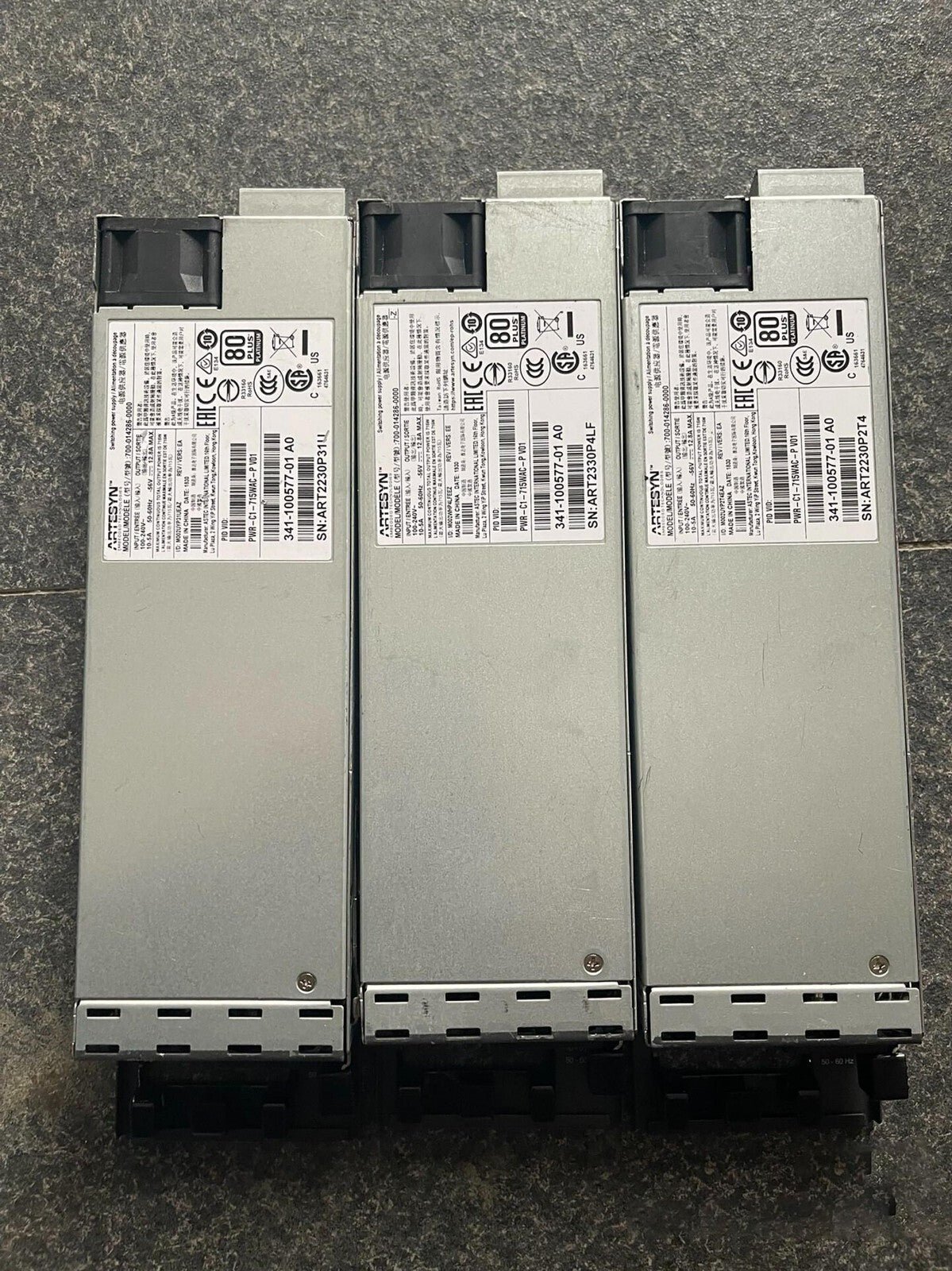 1pcs Cisco PWR-C1-715WAC-P 341-100577-01 AC Power Supply for C9300 Series good
