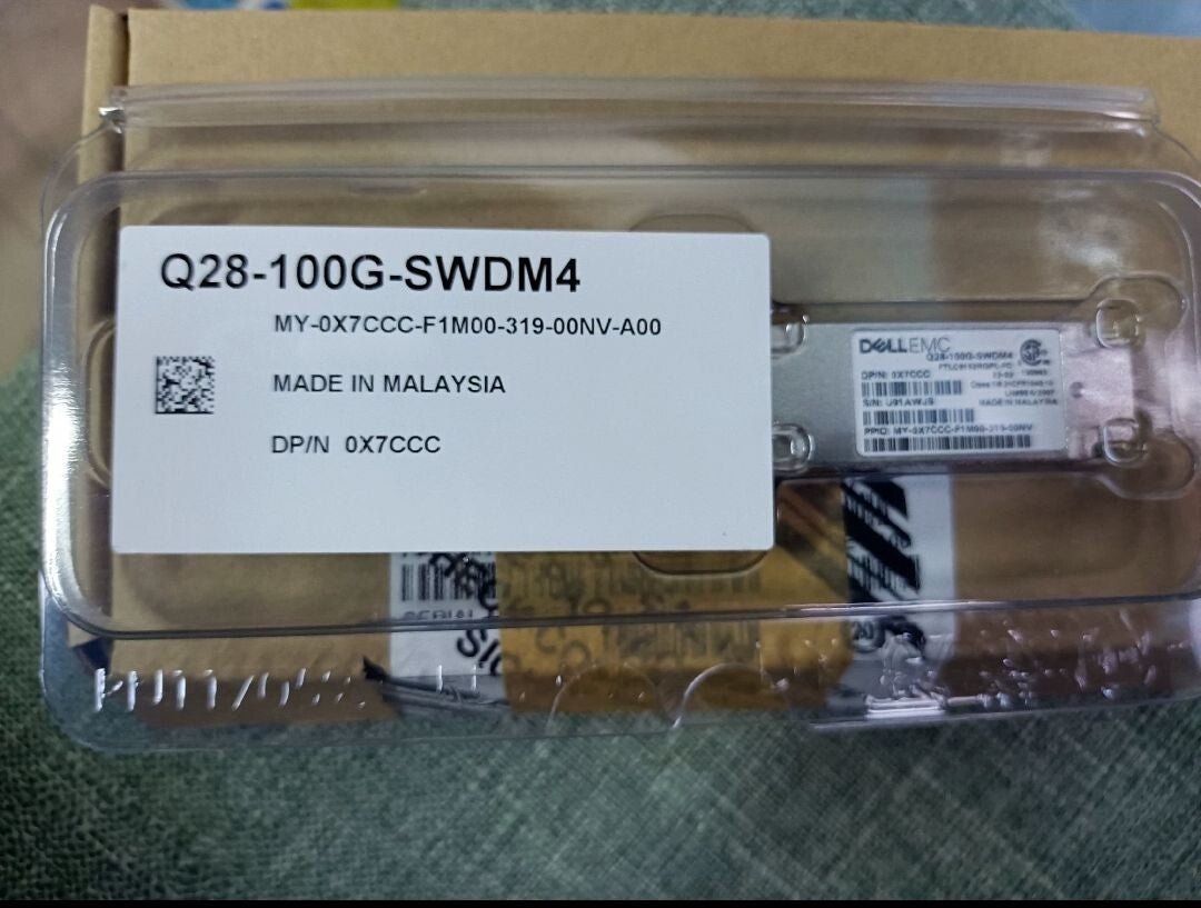 Dell EMC 0X7CCC Q28-100G-SWDM4 4x25G FTLC9152RGPL-FC 100G Transceiver 1PCS - 图片 5