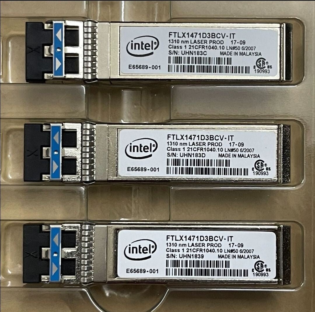 10pcs Intel FTLX1471D3BCV-IT SM Transceiver module X520-DA2 X710-DA4 E10GSFPLR - Image 2