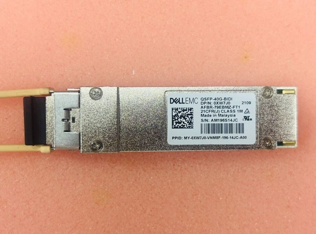1pcs Dell EMC AFBR-79EBMZ-FT1 40GbE SR4 QSFP+ Transceiver XW7J0 QSFP-40G-BIDI - Image 2