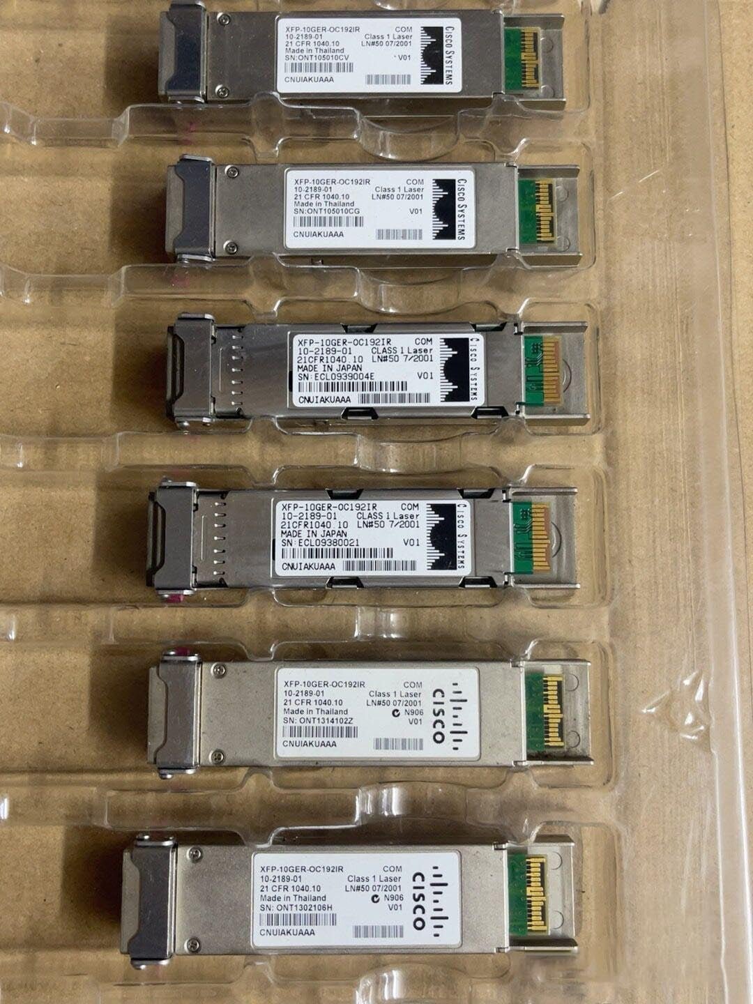 1PCS Cisco 10-2189-01 XFP-10GER-OC192IR CNUIAKUAAA Transceiver Module Tested - Image 4