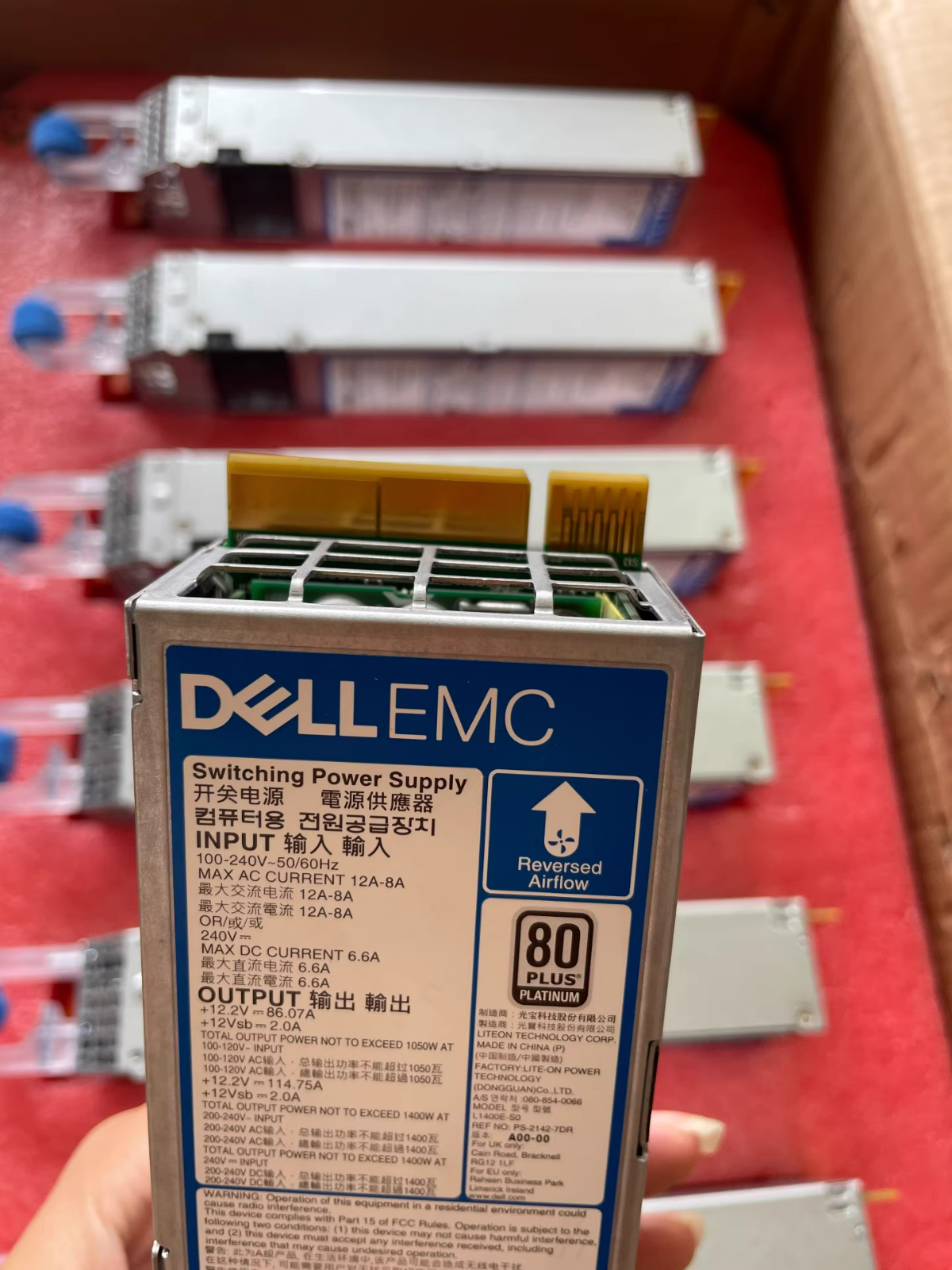 1PC Dell EMC 0C6T8M 1400W Switching Power Supply for PowerEdge R750 L1400E-S0 - Image 2