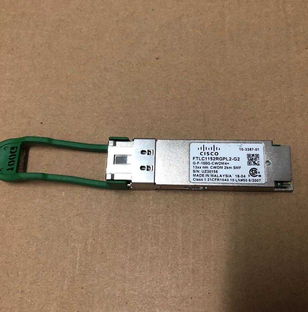 1pcs CISCO G-F-100G-CWDM4= 100G 13xx nm CWDM 2km SMF FTLC1152RGPL2-G2 Module - Image 3