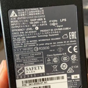 1PC EADP-48EB 341-0330-01 CP-PWR-CUBE-4 PHONE 48V AC ADAPTER - Used