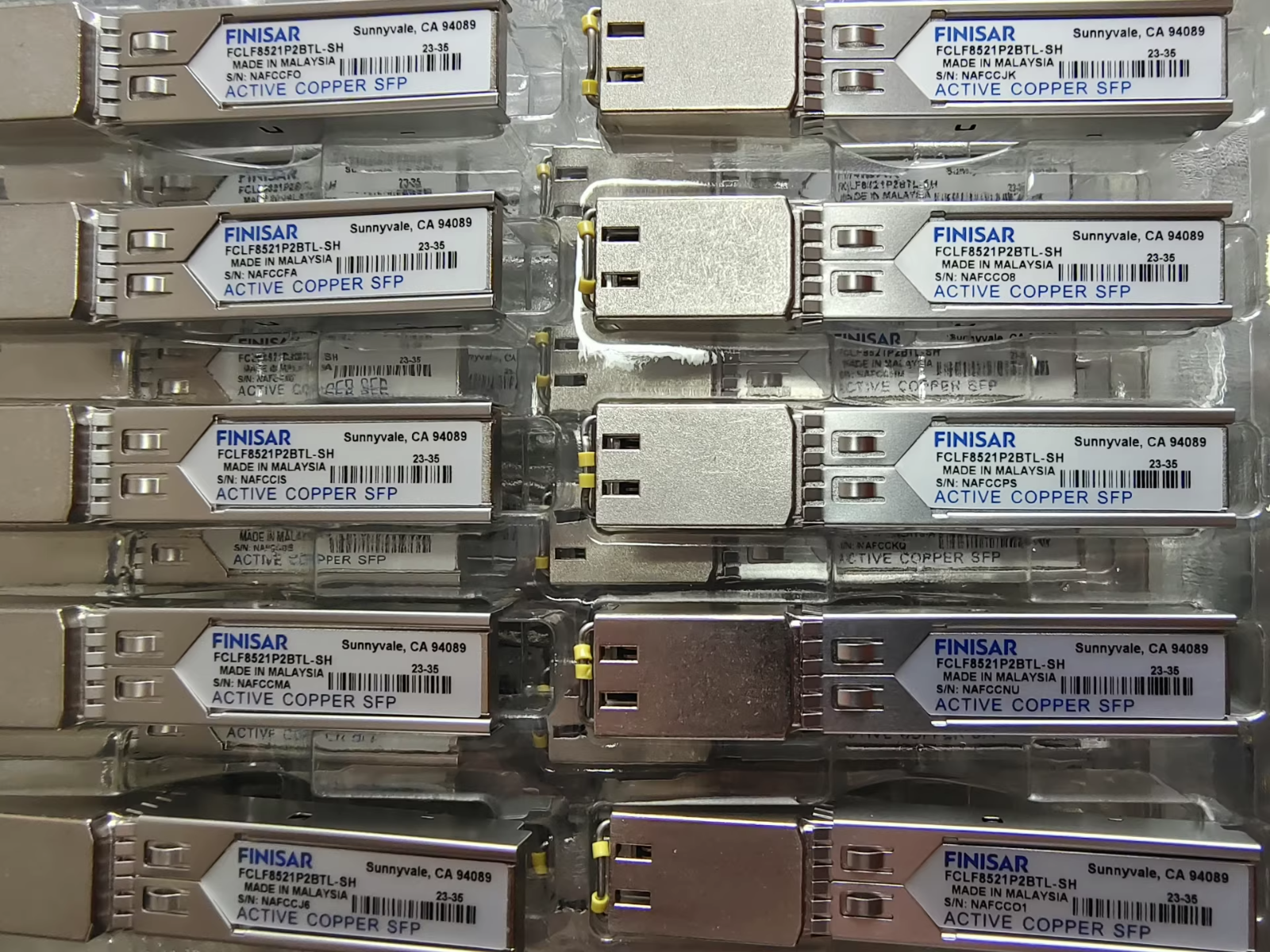 1PCS Finisar FCLF8521P2BTL-SH SFP-1G-T 1000BASE-T SFP Copper RJ-45 Transceiver - Image 3