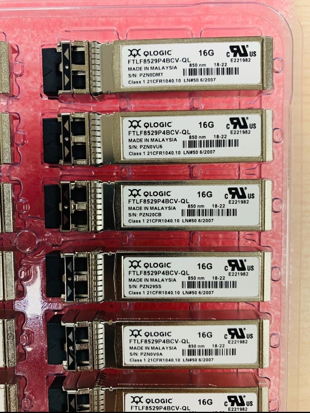 1pcs QLOGIC FTLF8529P4BCV-QL SFP16-SR-SP 16GFC SFP+16G FC 850nm LC MMF Module - Image 2