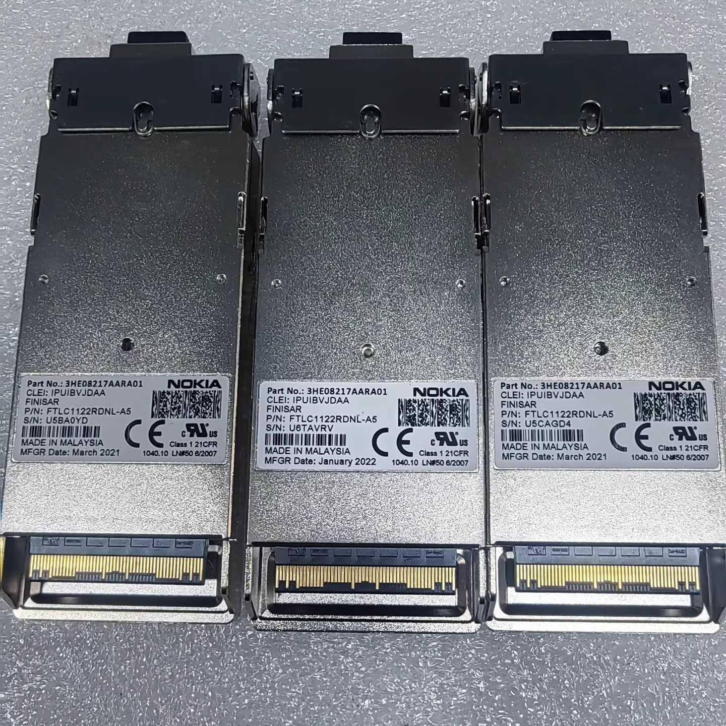 1PC NOKIA 3HE08217AARA01 IPUIBVJDAA CFP2-100G-LR4 10KM 3HE08217AA Module - Image 4