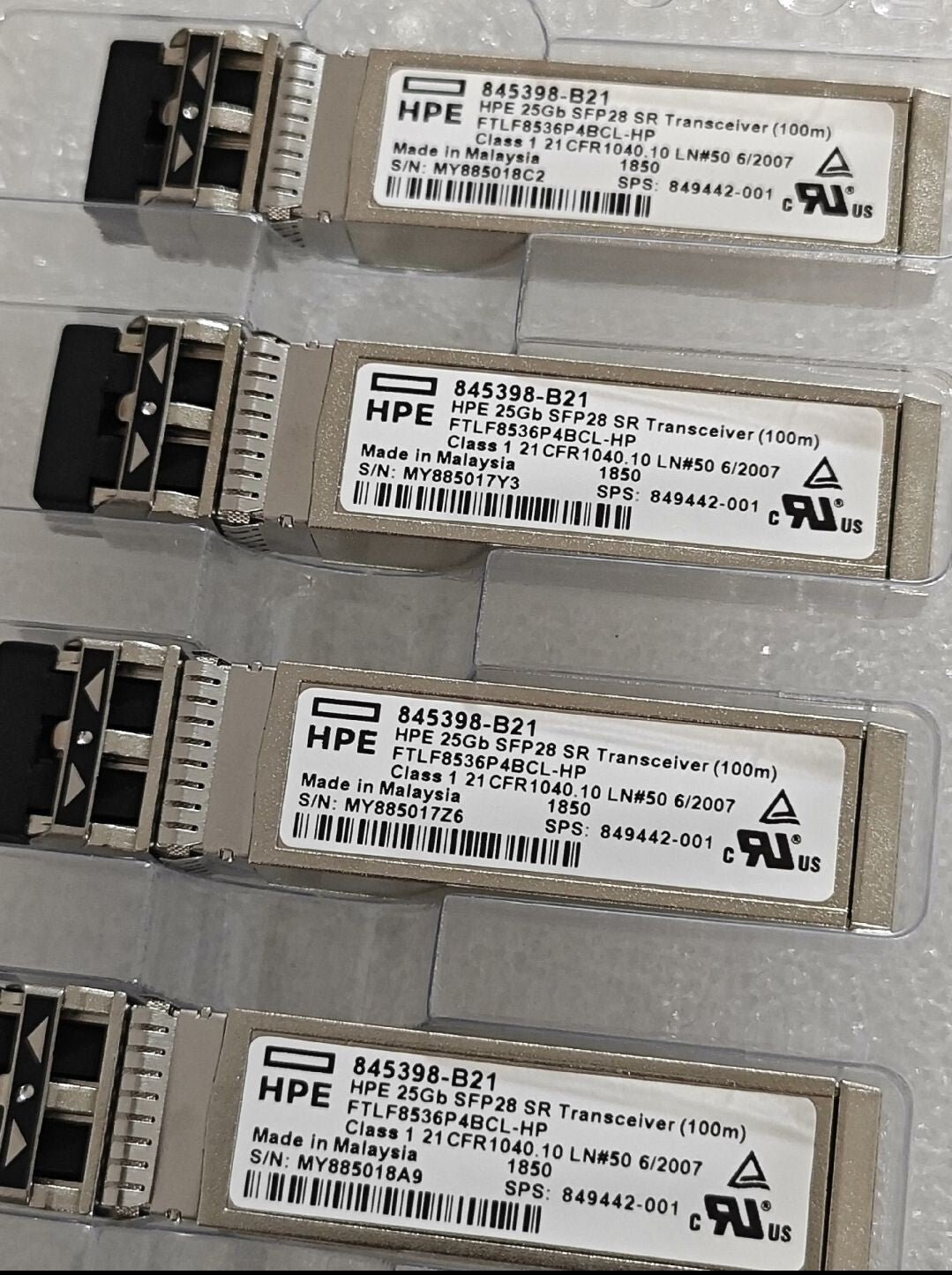 HPE 845398-B21 25Gb FTLF8536P4BCL-HP SFP+ 100nm Fiber Channel Transceiver 1PCS - Image 3