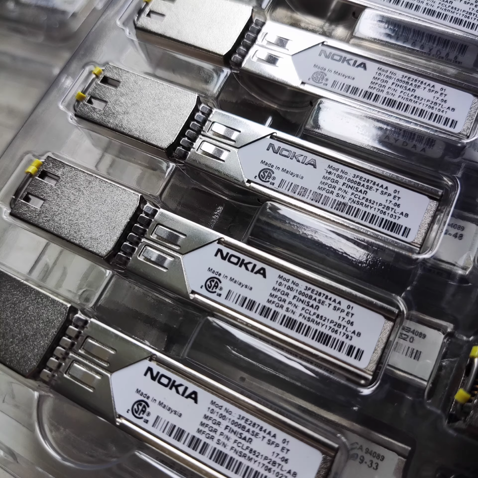 2Pcs Nokia 3FE28784AA MREV 01 SFP 10/100/1000Base-T VAI2AAYDAA Transceiver - Image 2