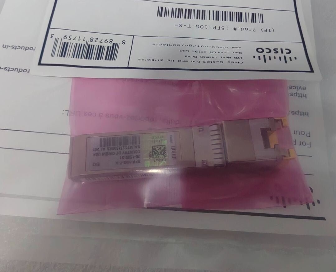 1pcs Cisco SFP-10G-T-X 10G SFP+ 10GBASE-T Copper RJ45 80m Transceiver Module - Image 4