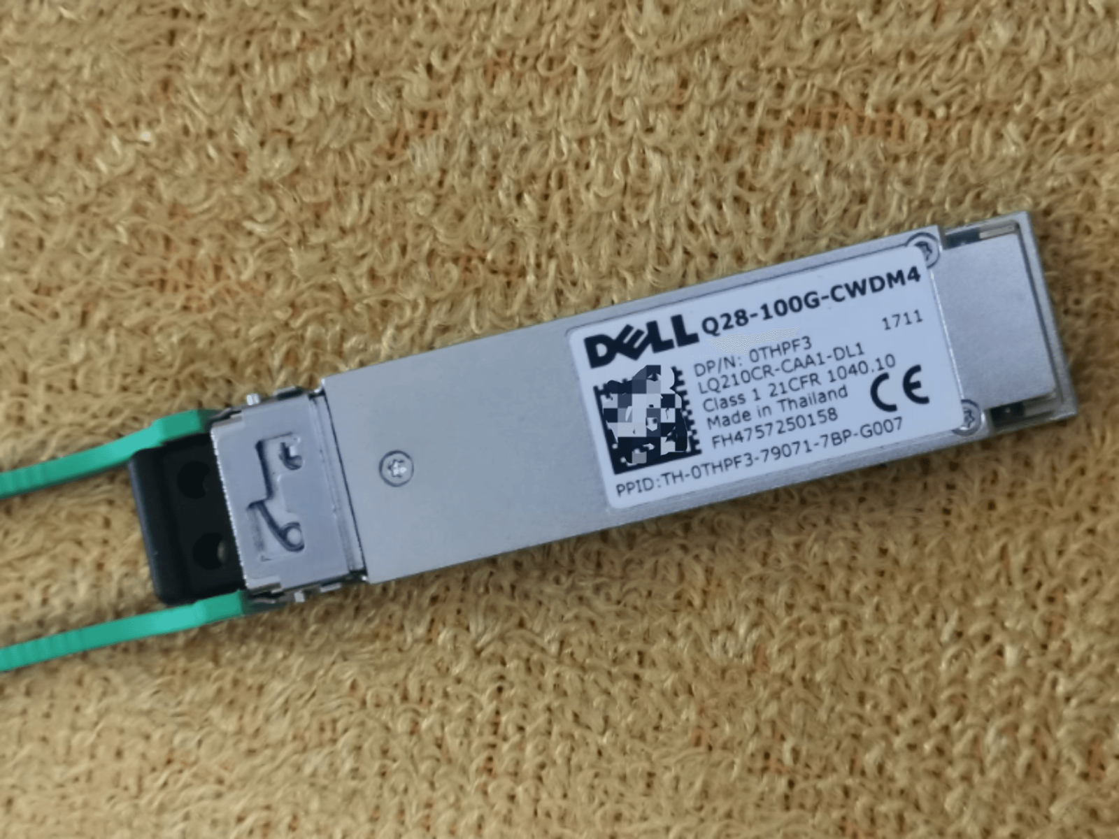 1PC Dell 0THPF3 Q28-100G-CWDM4 QSFP28 100GBASE Transceiver Module -THPF3 - 图片 2