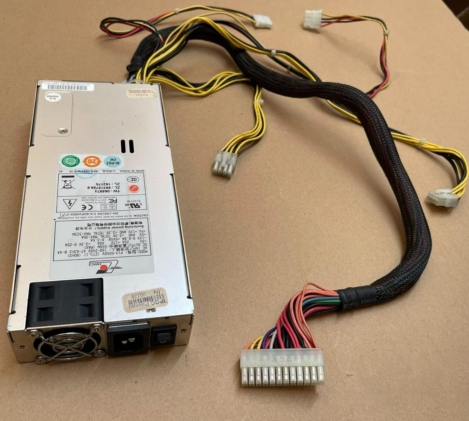 1PC EMACS P1H-5550V ROHS 350W Max Power Supply TESTED & FASTSHIP