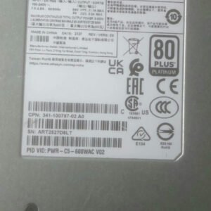 1PC PWR-C5-600WAC Power Supply - Used