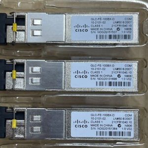 1PC GLC-FE-100BX-D SFP module 100-MB ports 100BASE-BX10-D SFP - Used