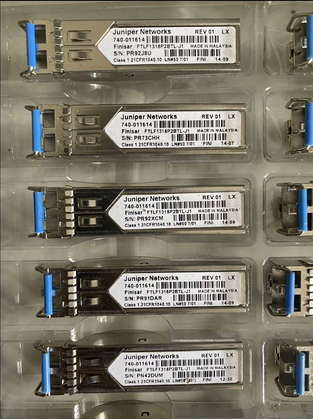 10pcs Juniper 740-011614 1000Base-LX EX-SFP-1GE-LX SRX SFP Transceiver Module - Image 2