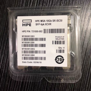 1PC C8R25B 1PACK 721000-002 876144-001 MSA 2040 10Gb SW iSCSI SFP+ Transceiver for SFP/SFP+ and QSFP Network Equipment - Used