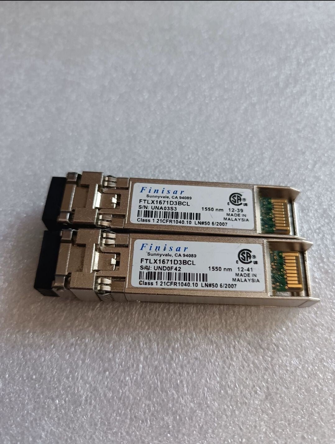 1pcs Finisar FTLX1671D3BCL SFP+ 10G-1550nm 40km Single Mode Optical Transceiver