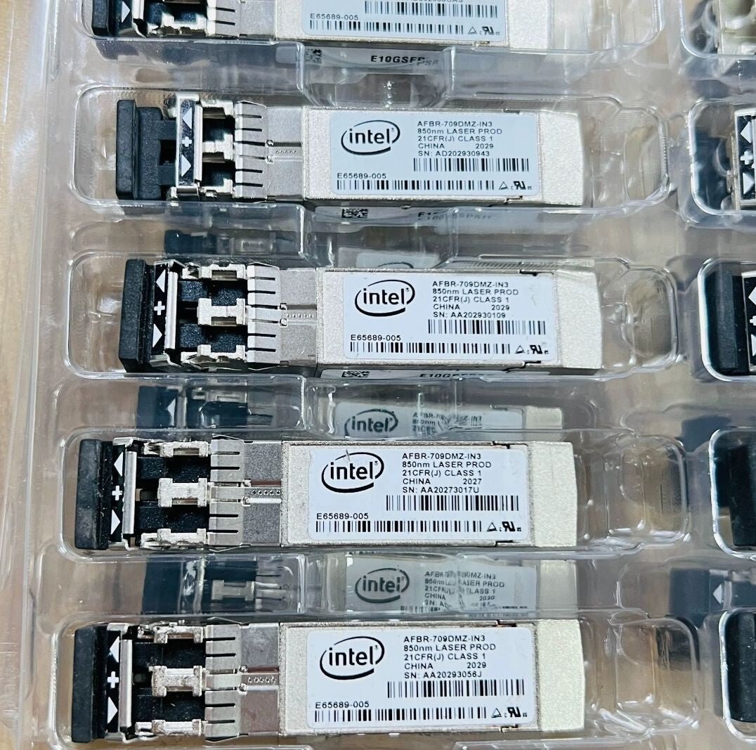10pcs Intel AFBR-709DMZ-IN3 SFP-10G-SR E65689-005 Fiber Optical Transceiver - Image 4