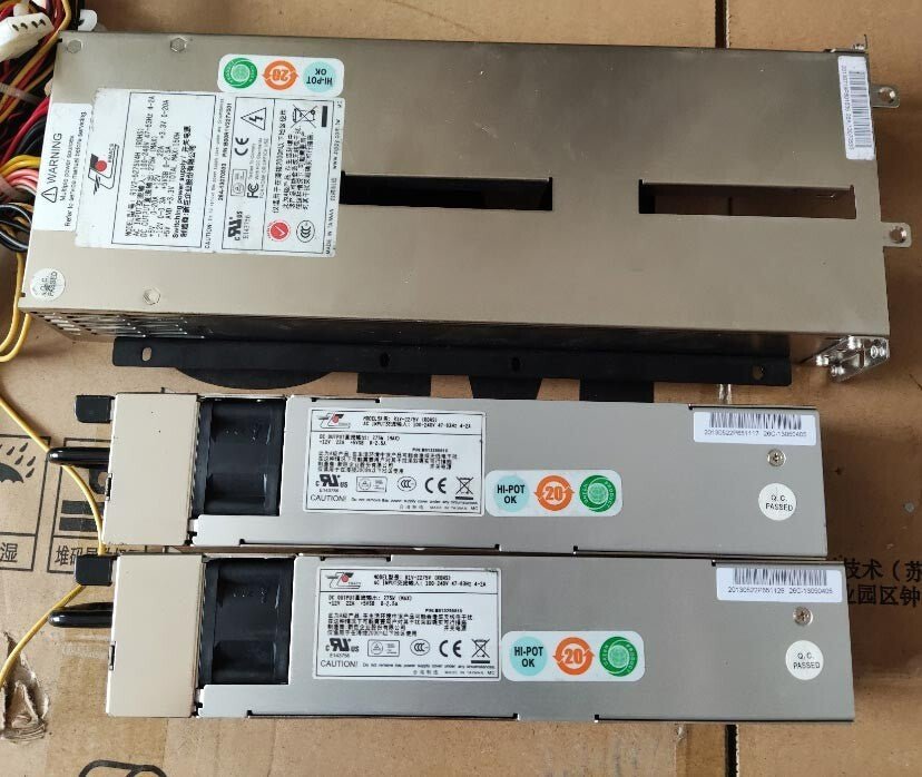 Zippy EMACS R1V2-5275V4H Power Supply Cage W/ 2x R1V-2275V PSU Tested