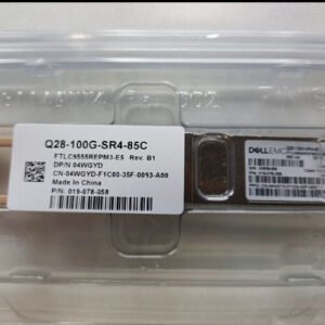 1PC FTLC9555REPM3-E5 EMC 04WGYD Q28-100G-SR4-85C 100GBASE-SR4 Transceiver - Used