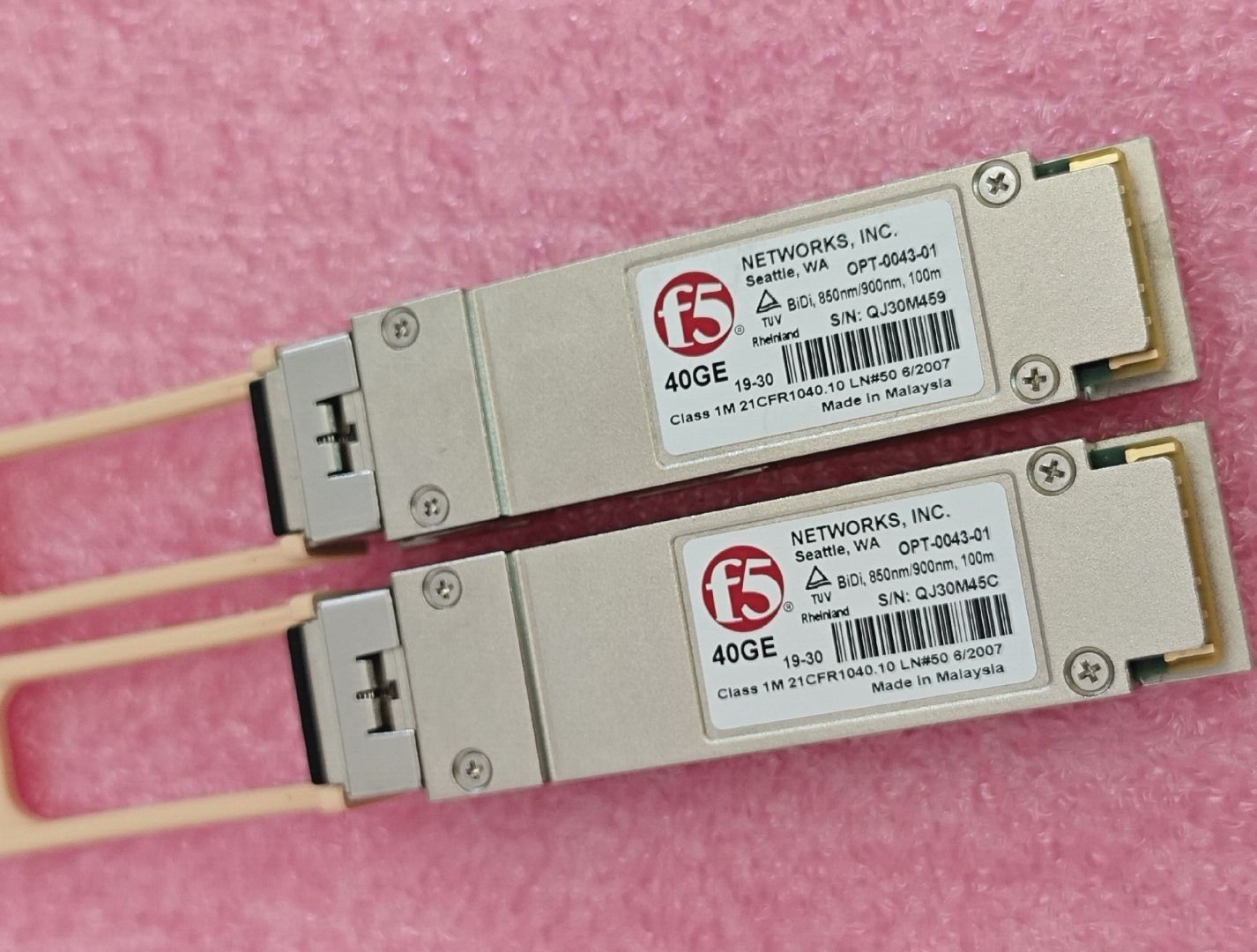 1pcs F5 Netowrks OPT-0043-01 40GE QSFP+ BIDI LC QSFP F5-UPG-QSFP+BD Transceiver - 图片 8