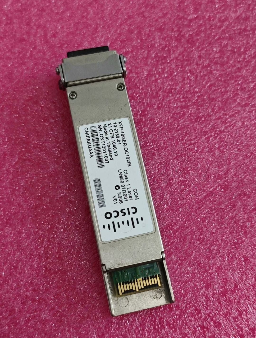 1PCS Cisco 10-2189-01 XFP-10GER-OC192IR CNUIAKUAAA Transceiver Module Tested