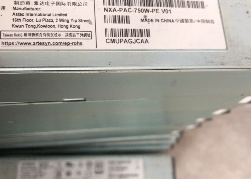 1pc Used Cisco NXA-PAC-750W-PE for Nexus 9300 series Tested Good - Image 3