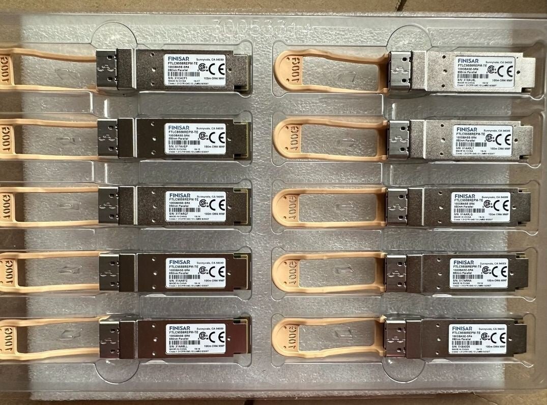 1pcs Finisar FTLC9558REPM-TE 100m Parallel MMF 100G QSFP28 Optical Transceiver