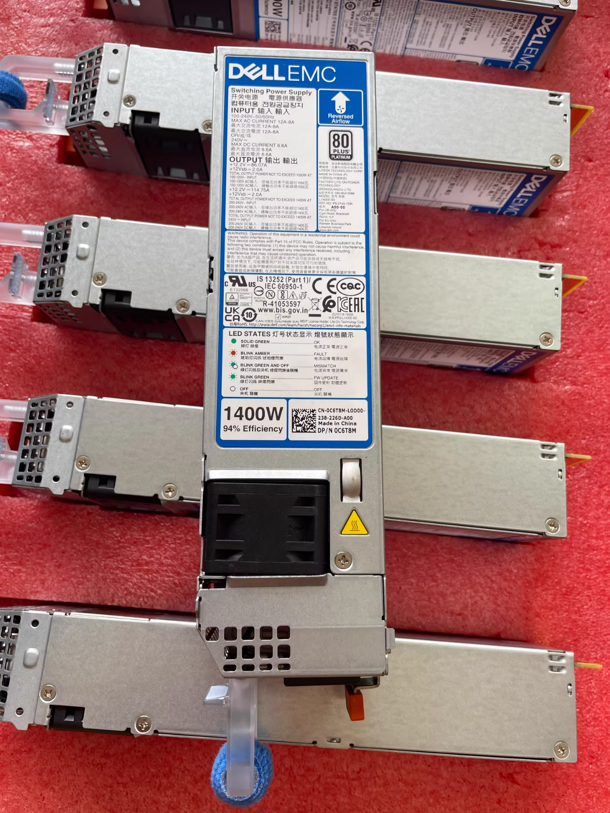 1PC Dell EMC 0C6T8M 1400W Switching Power Supply for PowerEdge R750 L1400E-S0