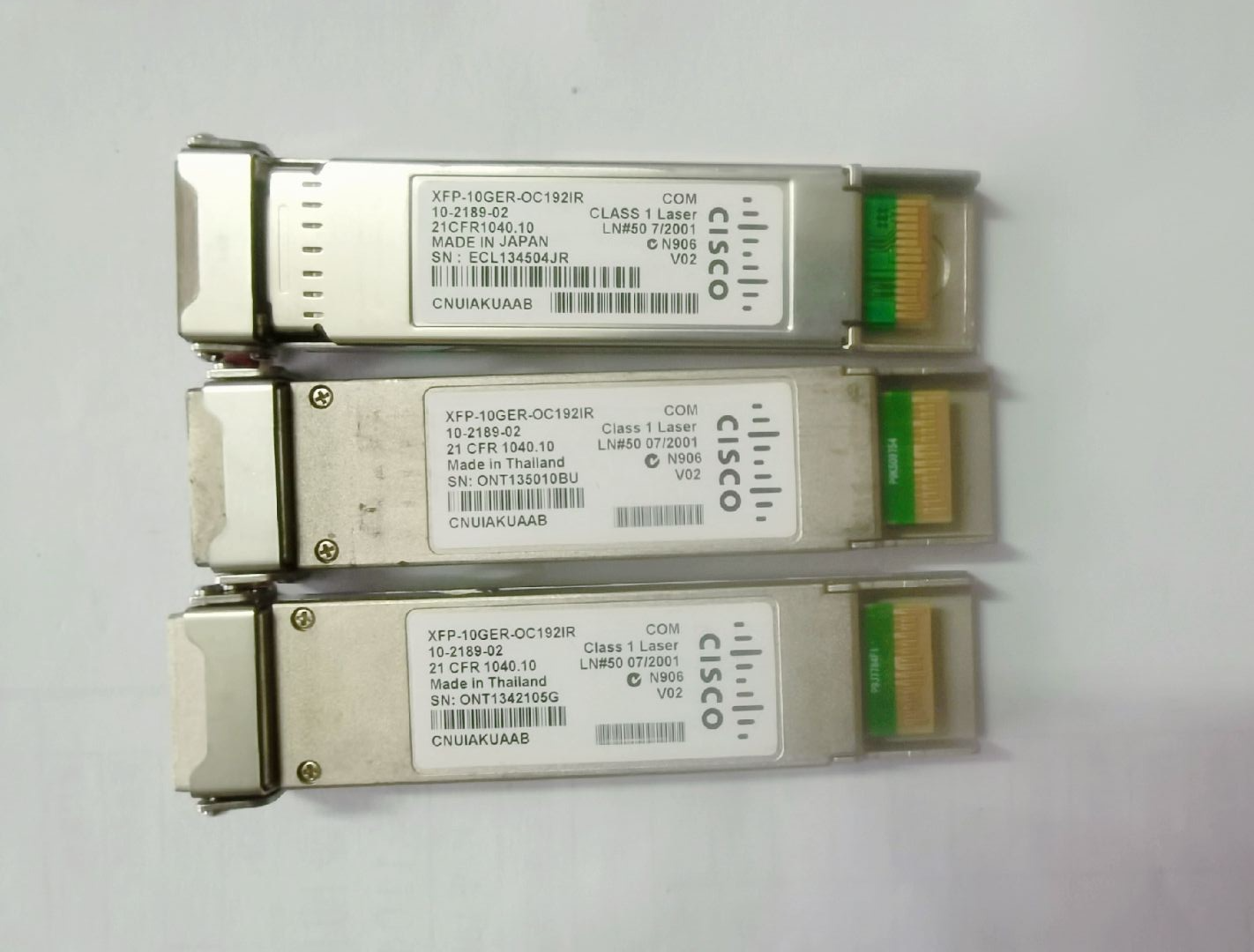 1PCS Cisco 10-2189-01 XFP-10GER-OC192IR CNUIAKUAAA Transceiver Module Tested - Image 2