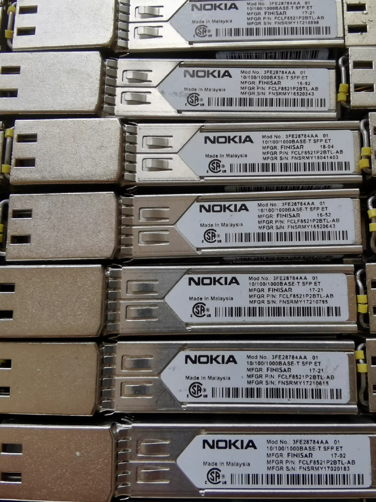2Pcs Nokia 3FE28784AA MREV 01 SFP 10/100/1000Base-T VAI2AAYDAA Transceiver - Image 5