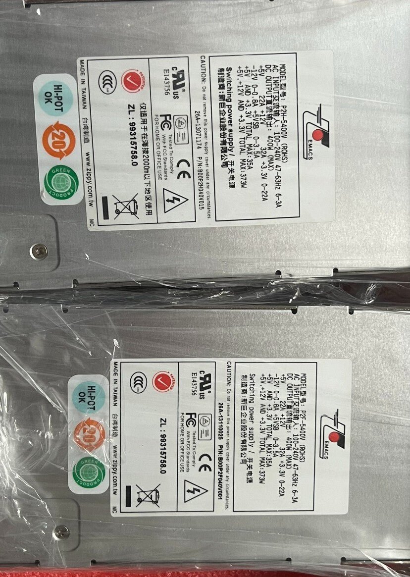 1pcs Orginal Zippy P2H-5400V P2F-5400V 400W Power supply Tested - Image 3