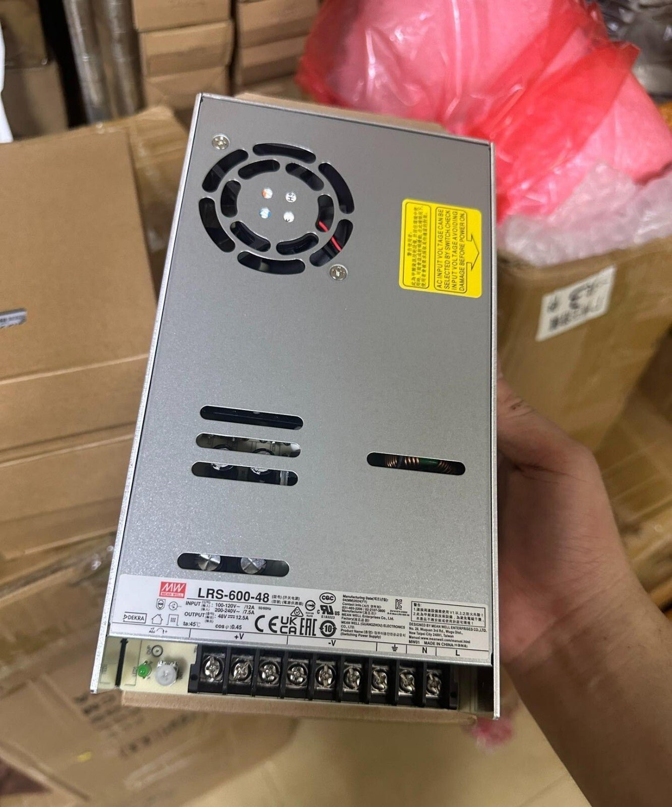 Meanwell LRS-600-48 Power Supply 600W 48V 12.5A Good work
