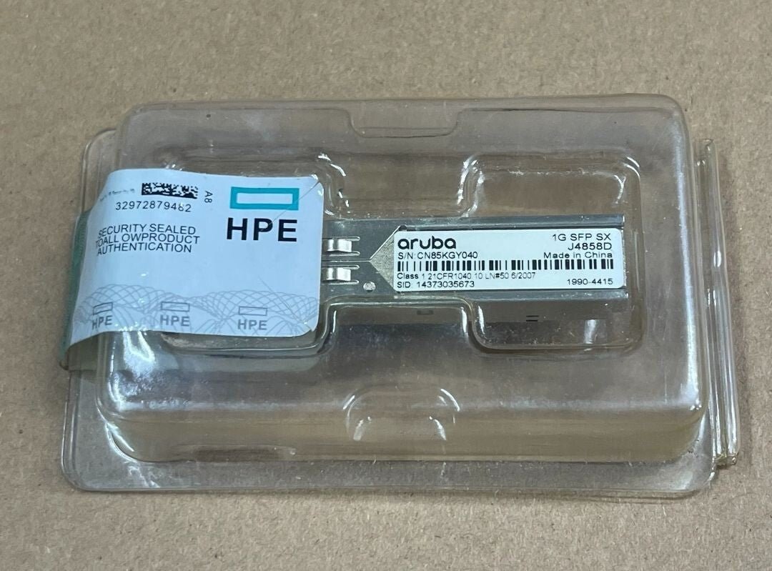 1pcs HP HPE Aruba J4858D 1G SFP LC SX 850nm 500m MMF XCVR Transceiver Module - Image 3